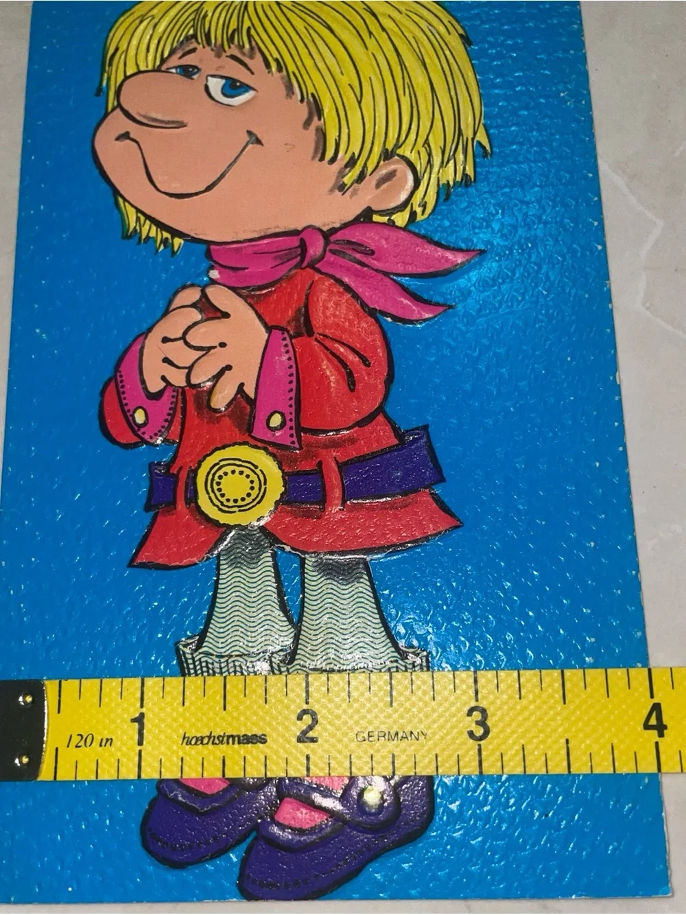 Vintage 1969 Happy Birthday Card (Handmade Envelope)